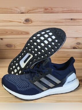 adidas UltraBoost 1.0 Blue White Comfy Athletic Shoes JR1985 Men's New